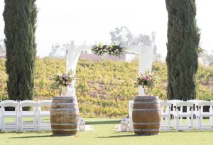 Outdoor winery wedding ceremony - Janita Mestre Photography