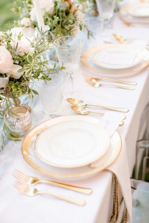 Spring wedding tablescape details - Idalia Photography