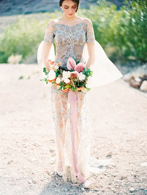 Modern Desert Wedding Inspiration with Boho Romance Vibes