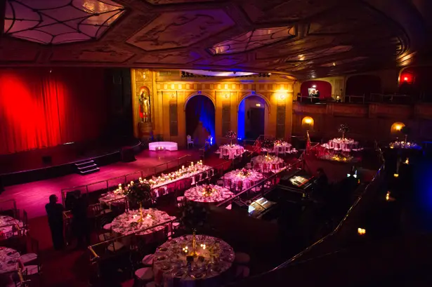 Theater Wedding Reception Decor - Jean Smith Photography