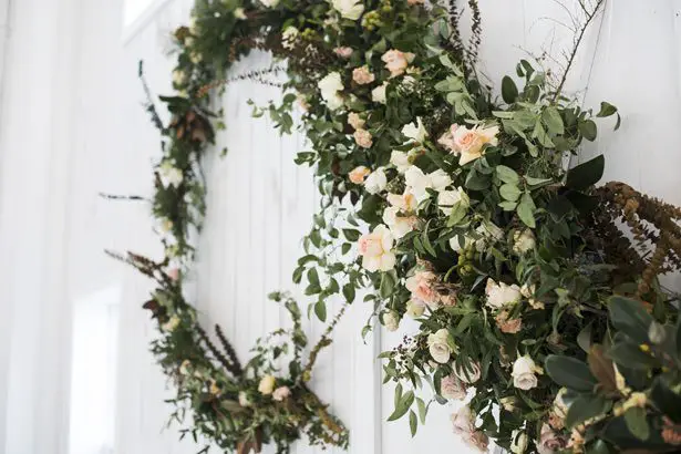 Wedding Garland With Roses - Tina Joiner Photography