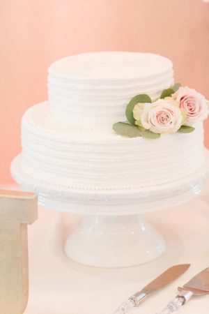 White Wedding Cake - Alisha Marie Photography