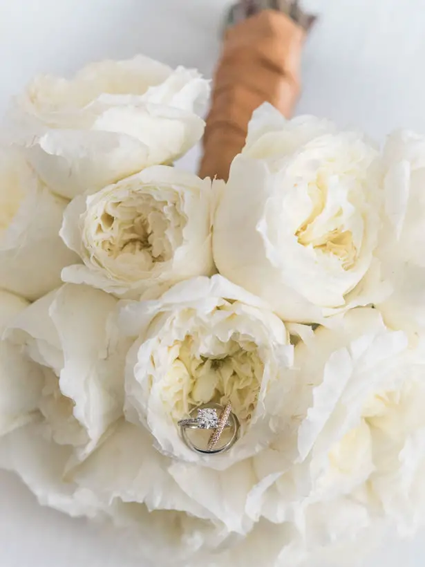 White peony wedding bouquet - Flashy Mama Photography