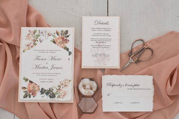 vintage wedding invitation - Tina Joiner Photography