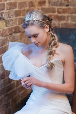 Bridal makeup and wedding hair with braid - Amanda Karen Photography