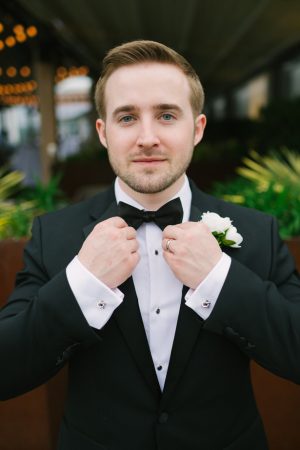 Grooms Bowtie and Tux - Anna Smith Photo