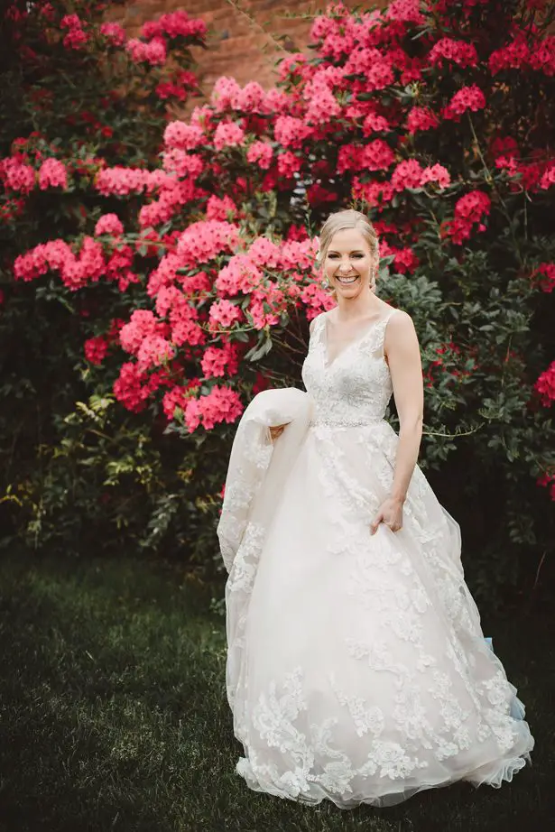 Lace ball gown wedding dress- Dani Leigh Photography 