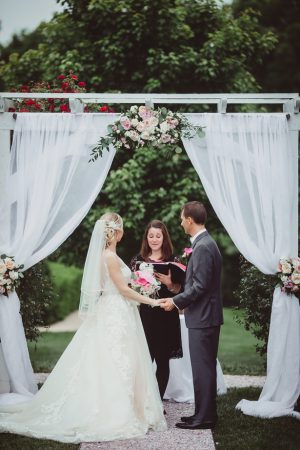 Outdoor wedding ceremony- Dani Leigh Photography
