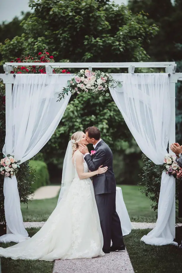 Outdoor wedding ceremony- Dani Leigh Photography 