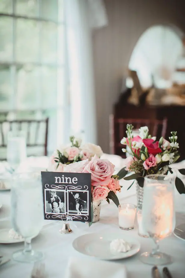 Wedding table number- Dani Leigh Photography 