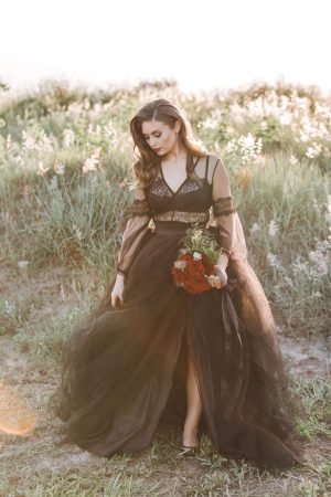 Black Wedding dress - Daylin Lavoy Photogaphy