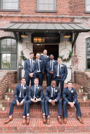 Navy Blue Groomsman Suits - Photography by Marirosa