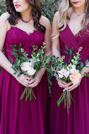 Berry bridesmaid wild bouquets - Marina Claire and Company