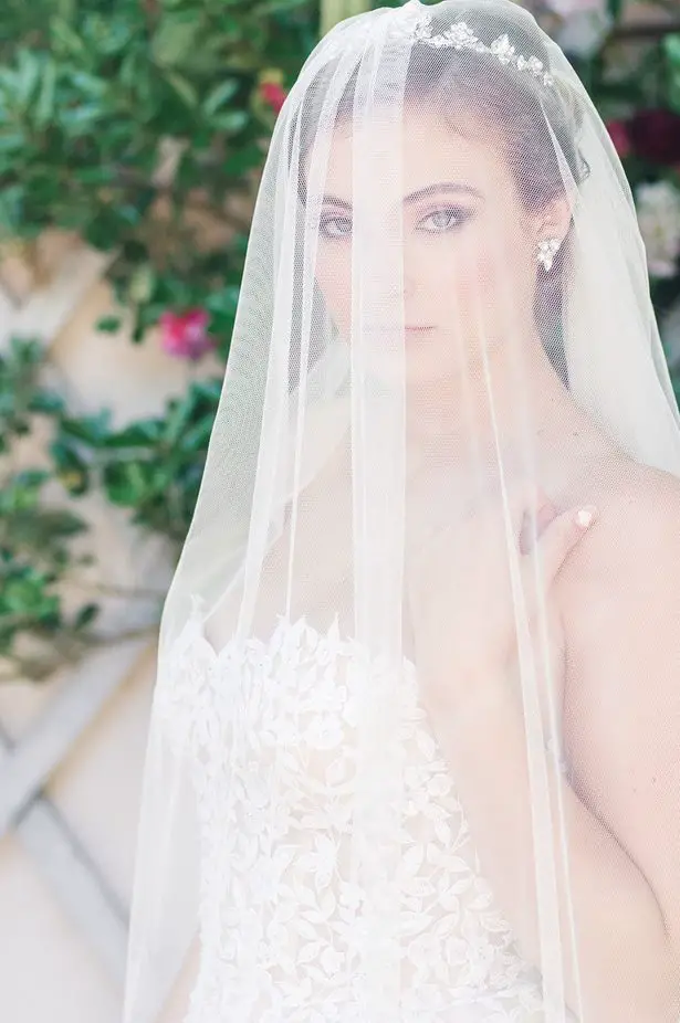 Tulle Wedding Veil - George and Claudia Photography