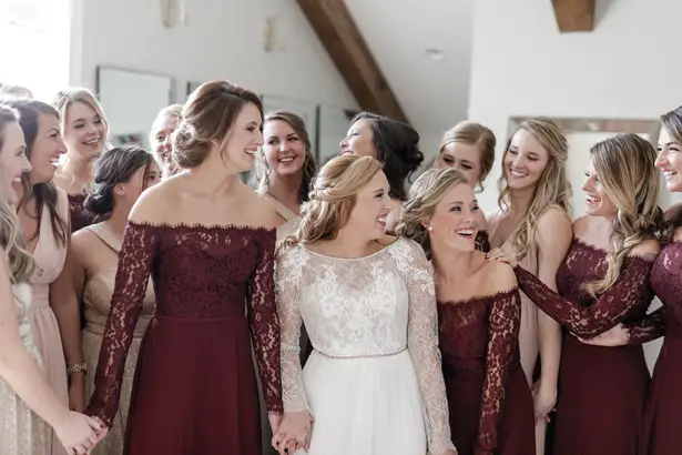 Burgundy Bridesmaid Dresses - Kathy Beaver Photography