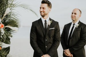 Class Groomsmen Black Suit and Tie - Amy Lynn Photography
