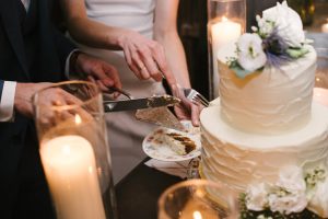 Cutting the Wedding Cake - Williamsburg Photo Studios