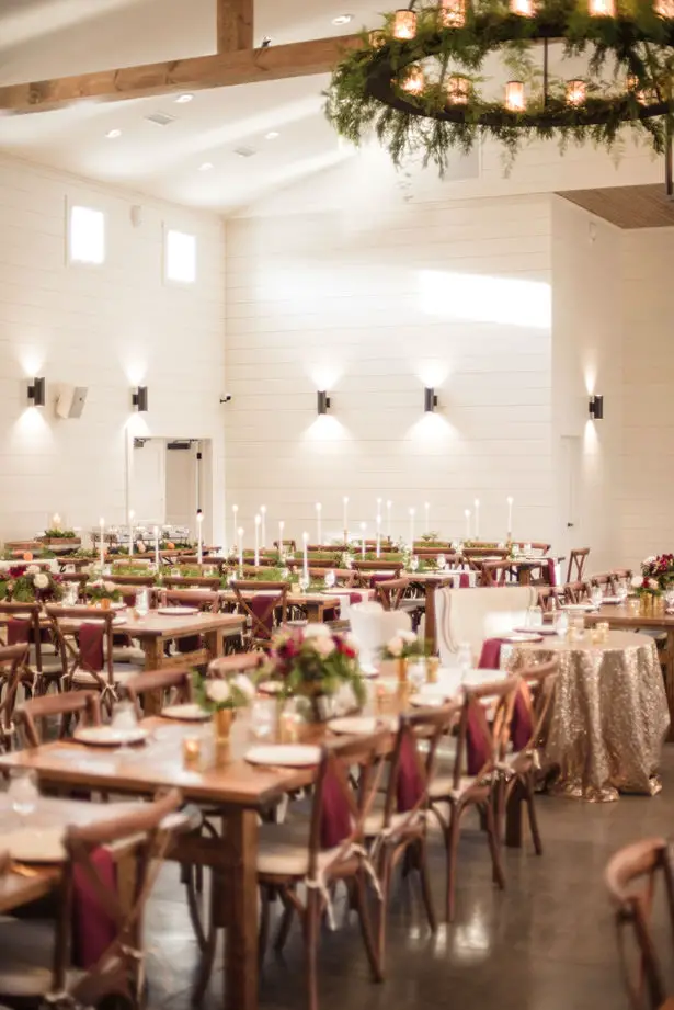 Elegant Winter Wedding Reception Details - Kathy Beaver Photography