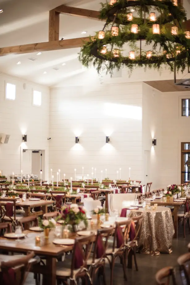 Elegant Winter Wedding Reception Details - Kathy Beaver Photography