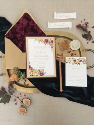 Fall Wedding Invitation - Rachel Elaine Photo