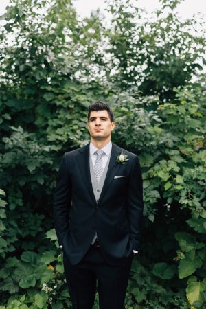 Grooms Black and grey suit - Justina Louise Photography