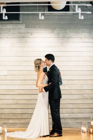 Modern Industrial Wedding ceremony - Justina Louise Photography