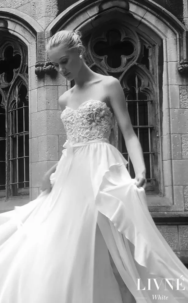 Livné White Wedding DressesSpring 2019 “Arcadia” Bridal Collection - Belle The Magazine