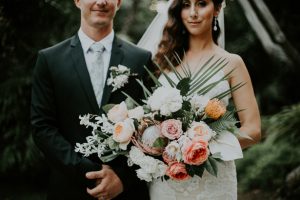 Luxe Tropical Wedding Bouquet - Amy Lynn Photography