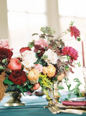 Luxe Wedding Table Centerpiece - Rachel Elaine Photo