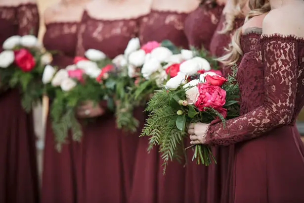 Peony Bridal Party Bouquets - Kathy Beaver Photography