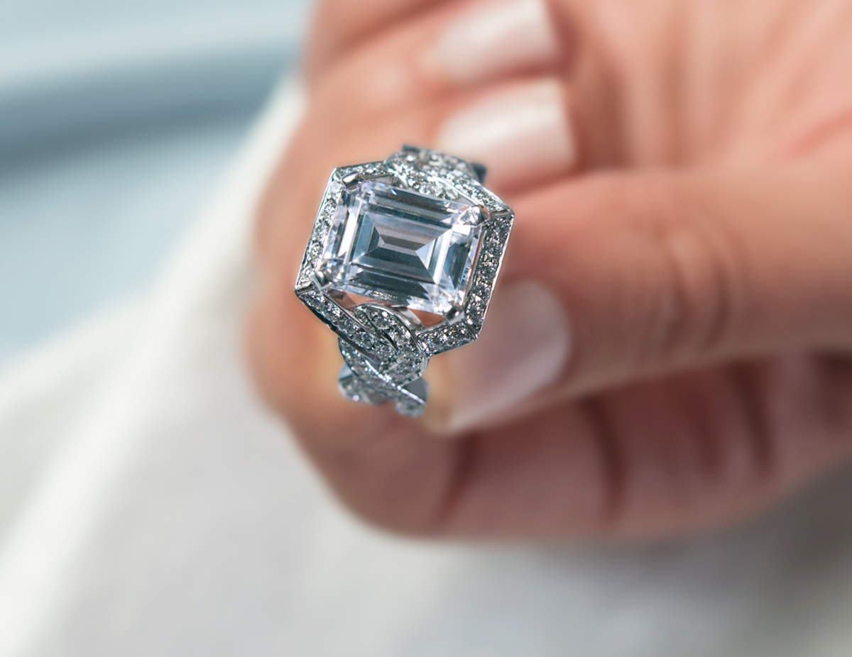 Platinum Engagement Ring - c
