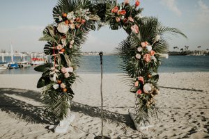 Tropical Wedding Arch - Amy Lynn Photography