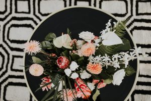Tropical Wedding Centerpiece - Amy Lynn Photography
