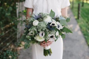 White and Green Weeding Bouquet - Williamsburg Photo Studios