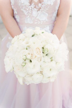 White roses classic wedding bouquet - 1985 Luke Photography