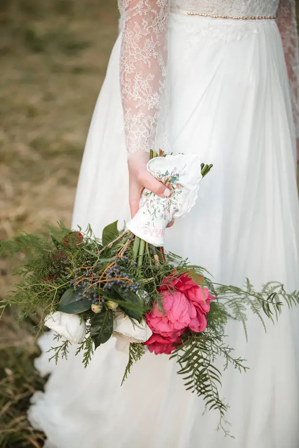 Winter Wedding Bouquet - Kathy Beaver Photography