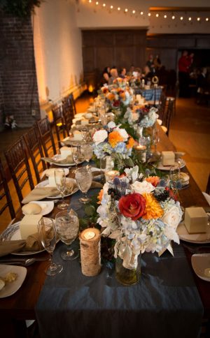 long fall wedding table - Imagine It Photography