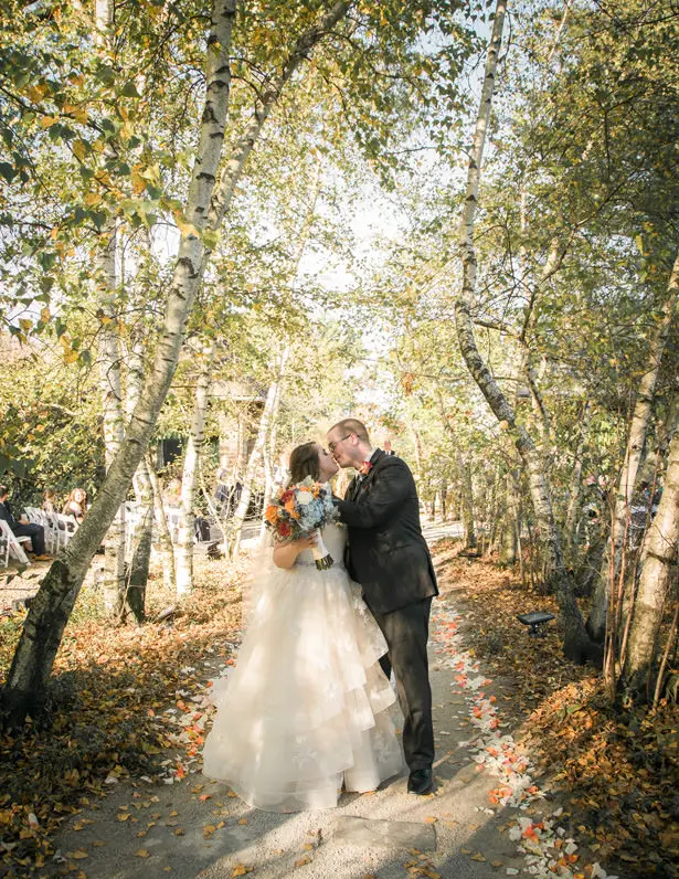 romantic fall wedding photo - Imagine It Photography