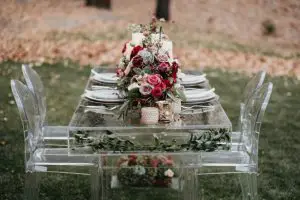 Acrylic Wedding Tablescape details - The Blushing Details / Quattro Studios