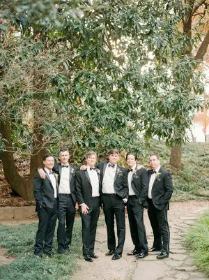 Calssic black wedding suits for groomsmen - Melissa Schollaert Photography