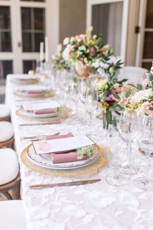 Elegant blush long wedding table 1
