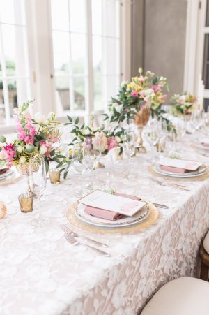 Elegant blush long wedding table 2