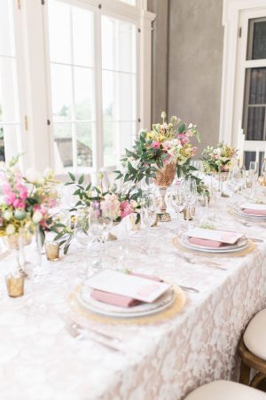 Elegant blush long wedding table 3