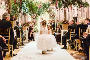 Luxury Wedding Ceremony Decor and flower girls - Melissa Schollaert Photography