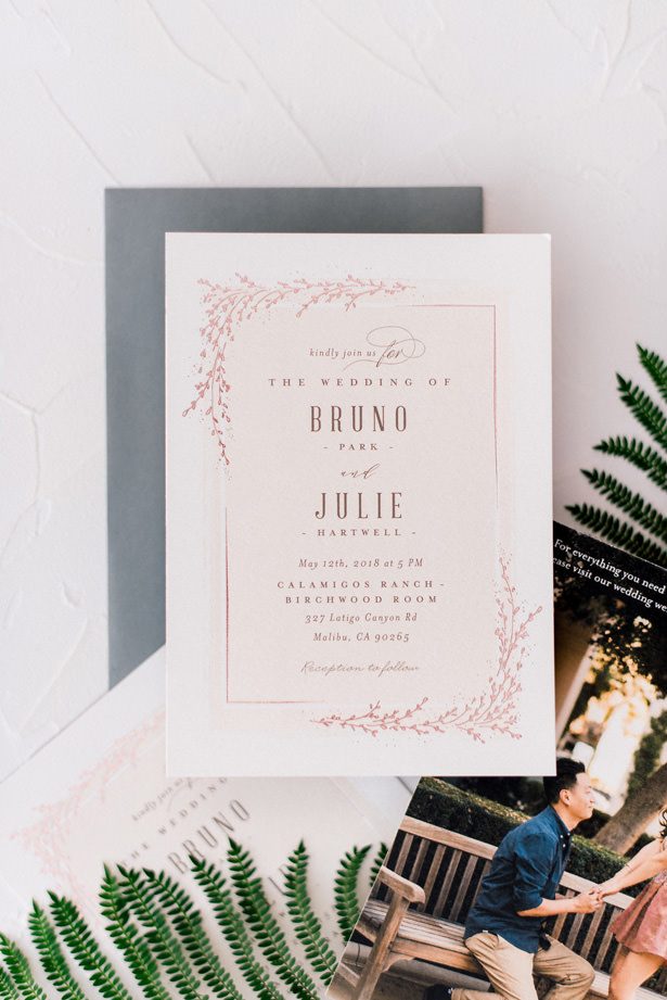 classic wedding invitation - XO and Fetti Photography