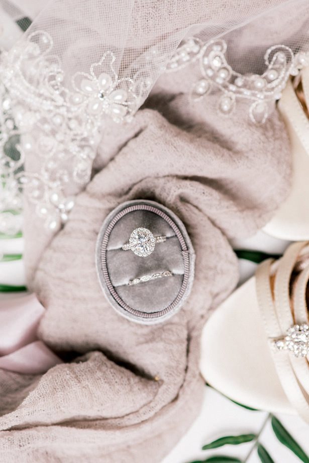 halo diamond wedding ring - XO and Fetti Photography
