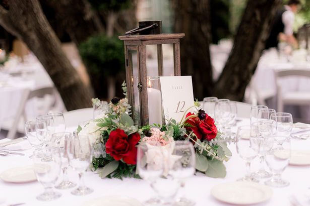 lantern wedding centerpiece - XO and Fetti Photography