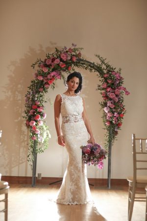 Floral wedding arch -Sherri Barber Photography