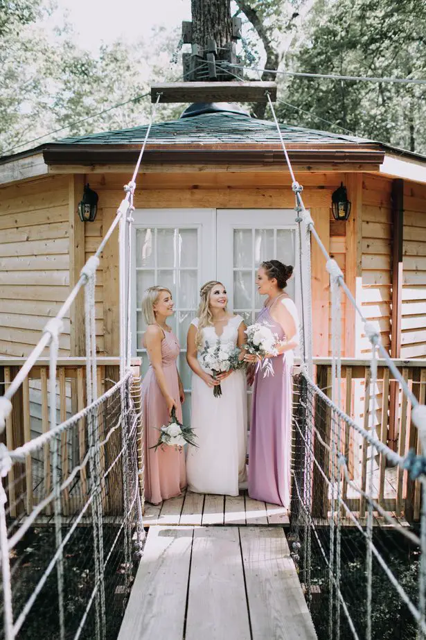 Long mismatched pastel bridesmaid dresses - Kendra Harper Photography