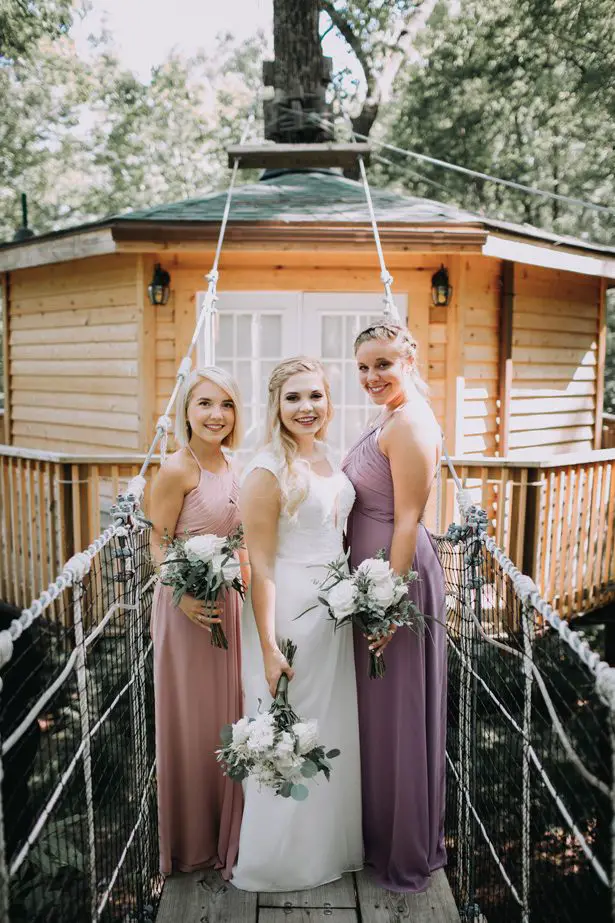 Long mismatched pastel bridesmaid dresses - Kendra Harper Photography